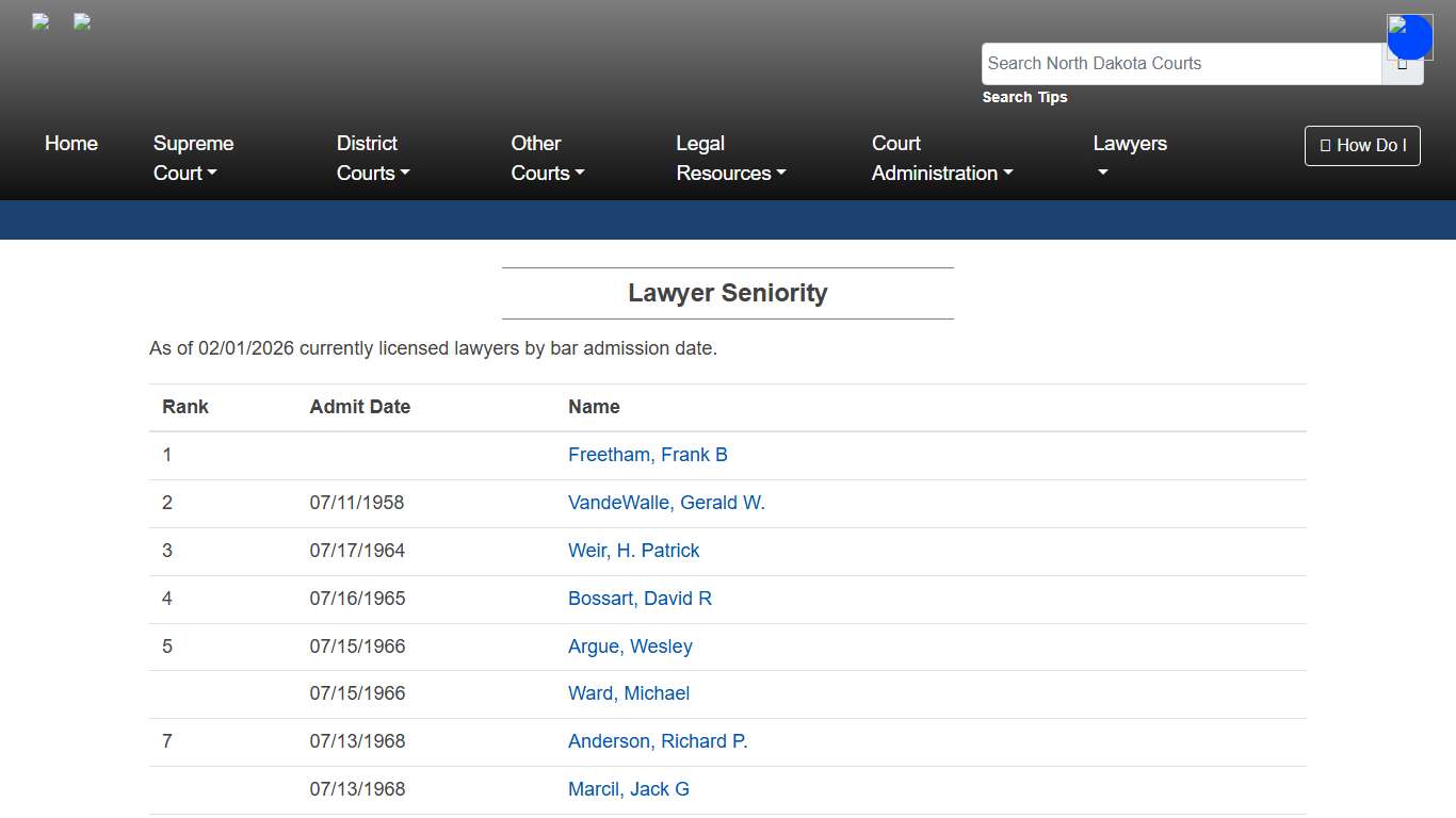 North Dakota Court System